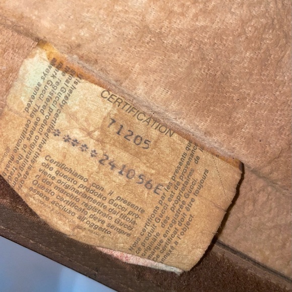 Authentic Gucci Large Monogram Canvas Pouch with Brown and Tan Accents - Picture 8 of 10